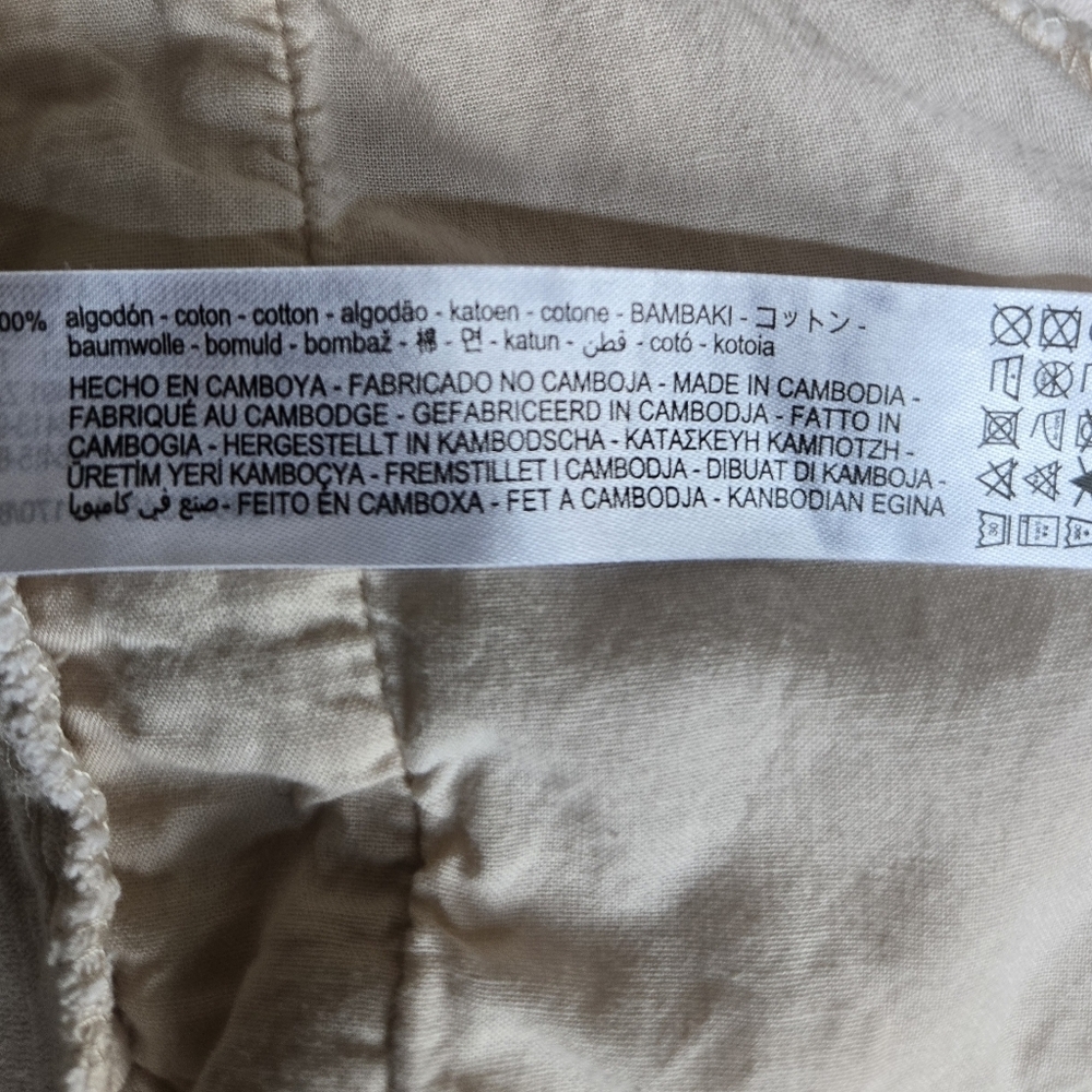 Zara Off-White Corduroy Shirt.Size M Oversized - Picture 10 of 10